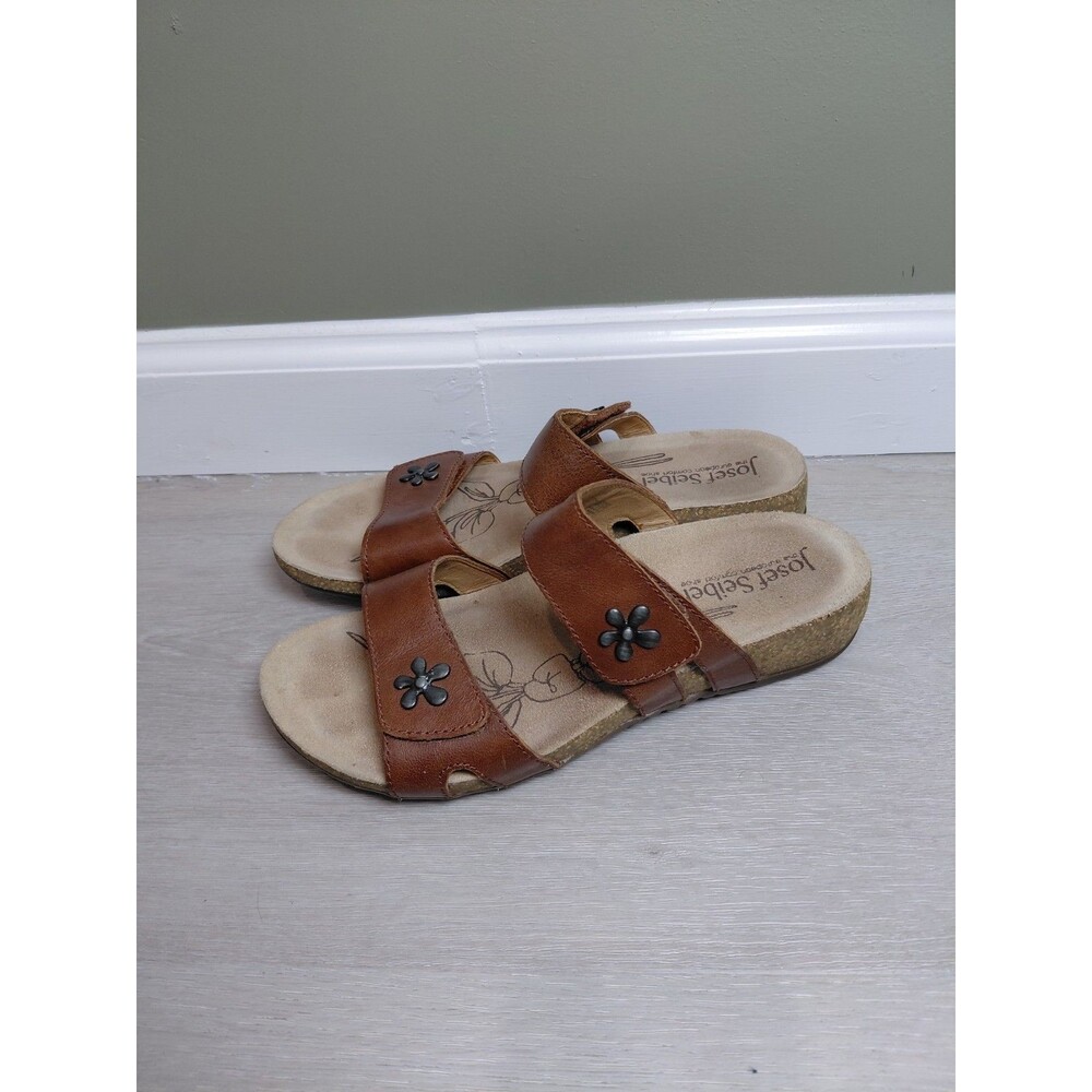 Josef Seibel Natalya Sandals In Camel Color Women's Size 39EU 8US